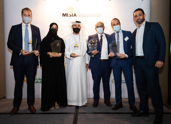 www.EVO视讯.com Al Dhafra Photovoltaic Project Wins a MESIA Annual Award