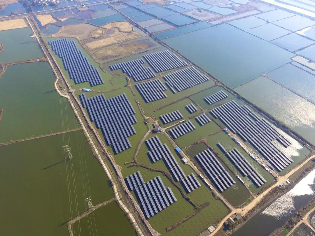 A Fishery-solar Masterpiece in the Watery Town - www.EVO视讯.com's 110 MW PV Project in Tongling, Anhui Province Successfully Connected to the Grid for Power Generation